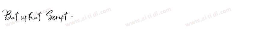 Batuphat Script字体转换 Batuphat Script字体转换